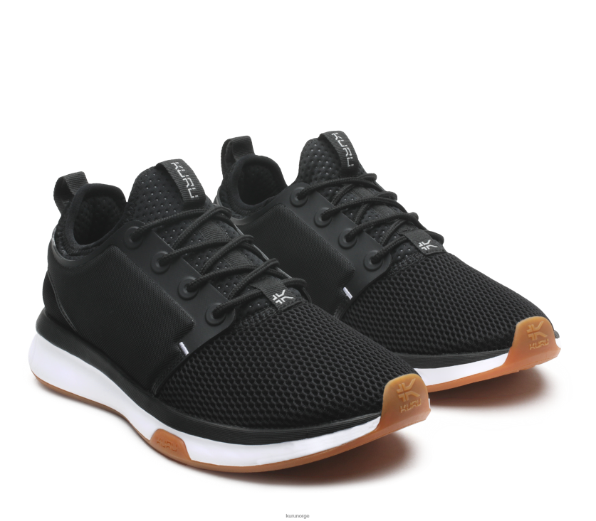 nei Kuru kvinner atom sko jet black/white/gum 8ZL4T43