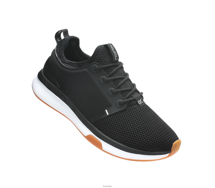 nei Kuru kvinner atom sko jet black/white/gum 8ZL4T43