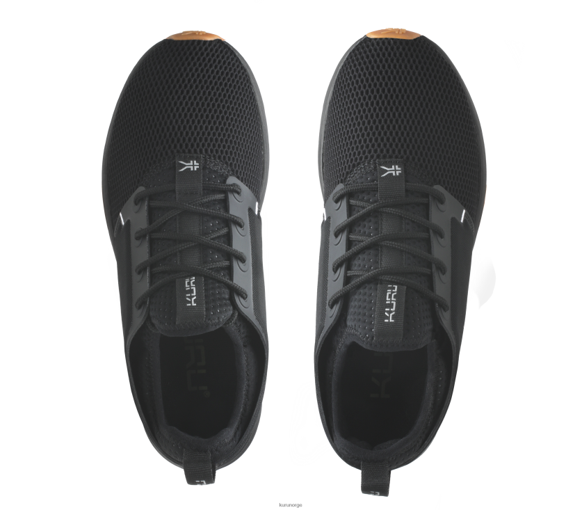 nei Kuru kvinner atom sko jet black/white/gum 8ZL4T43