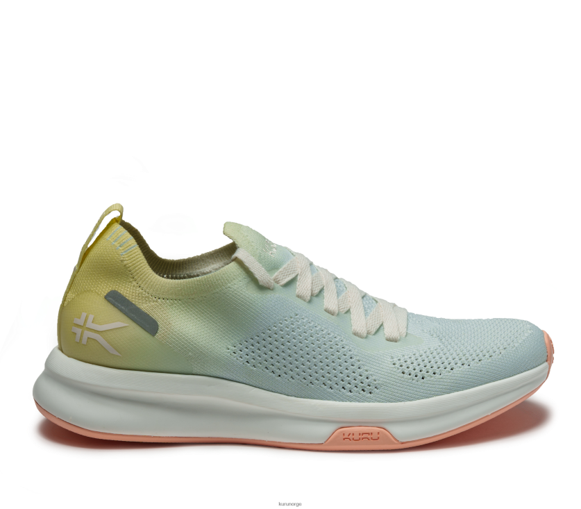 nei Kuru kvinner fluks sko limesorbet/tåkeblått 8ZL4T44