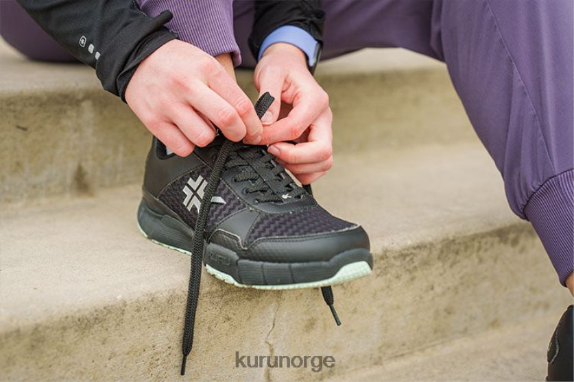 nei Kuru kvinner kvante sko jet black/støvet aqua 8ZL4T425