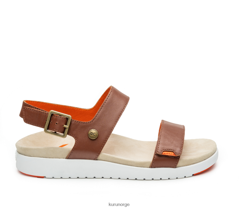 nei Kuru kvinner gli sko valnøttbrun/blodoransje 8ZL4T4111