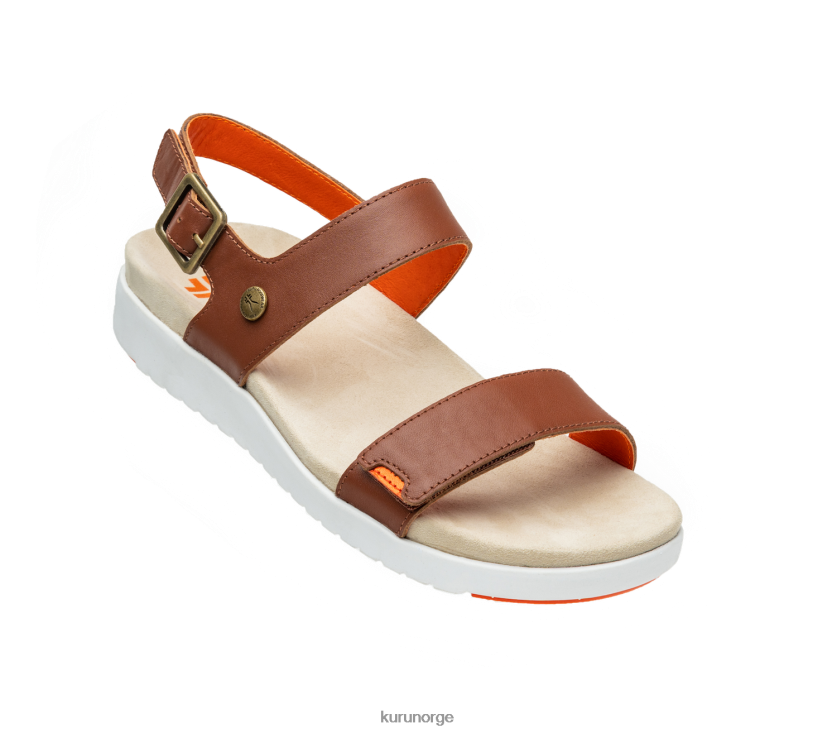 nei Kuru kvinner gli sko valnøttbrun/blodoransje 8ZL4T4111